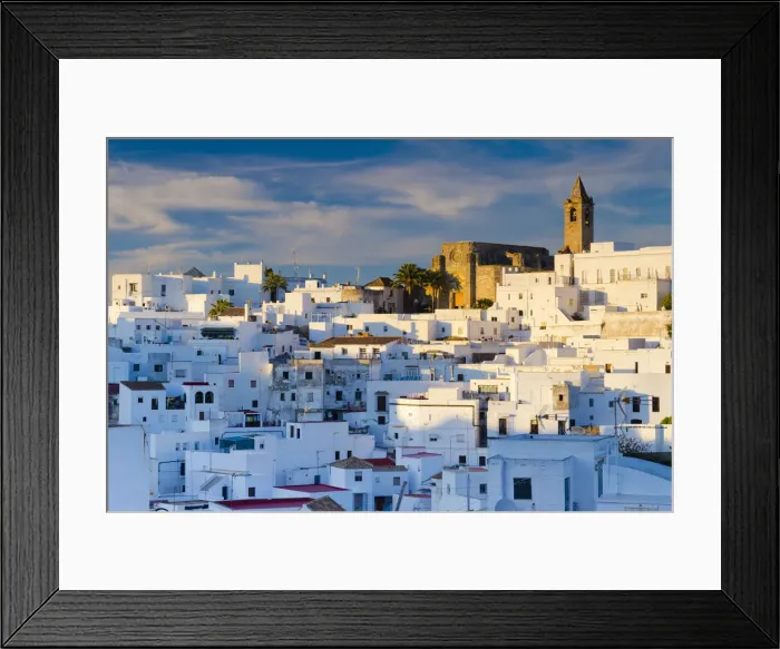 Framed Print : Spain, Andalucia, Cadiz Province, Vejer de la Frontera Framed Print : Spain, Andalucia, Cadiz Province, Vejer de la Frontera