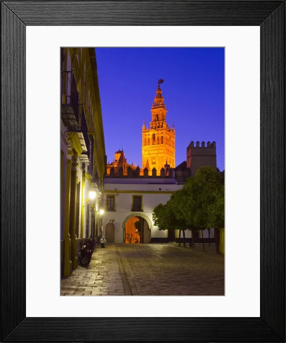 Framed Print : Spain, Andalucia, Seville Province, Seville, Cathedral of Seville, The Giralda Tower Framed Print : Spain, Andalucia, Seville Province, Seville, Cathedral of Seville, The Giralda Tower