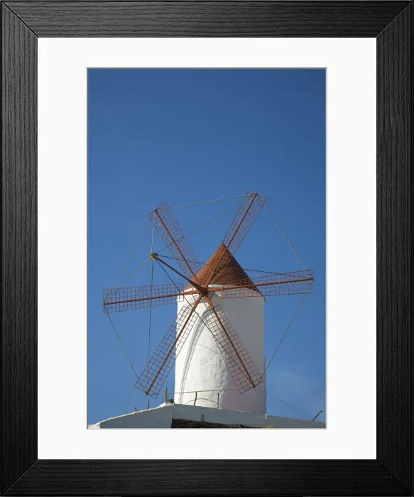 Framed Print : Windmill, Es Mercadal, Menorca, Spain Framed Print : Windmill, Es Mercadal, Menorca, Spain