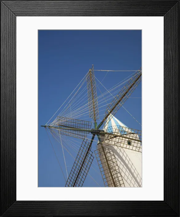 Framed Print : Windmill, Sant Lluis, Menorca, Spain Framed Print : Windmill, Sant Lluis, Menorca, Spain