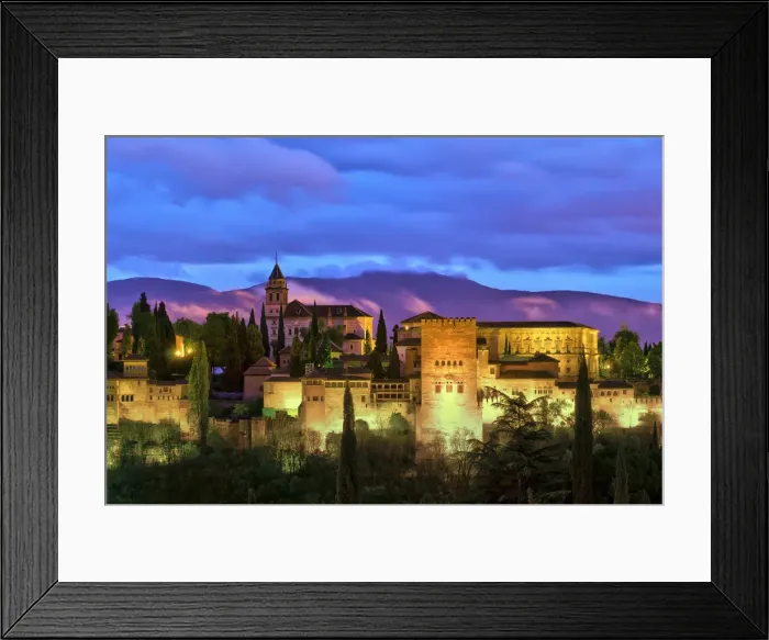 Framed Print : Spain, Andalucia, Granada Province, Granada, Alhambra from Sacromonte Hill Framed Print : Spain, Andalucia, Granada Province, Granada, Alhambra from Sacromonte Hill