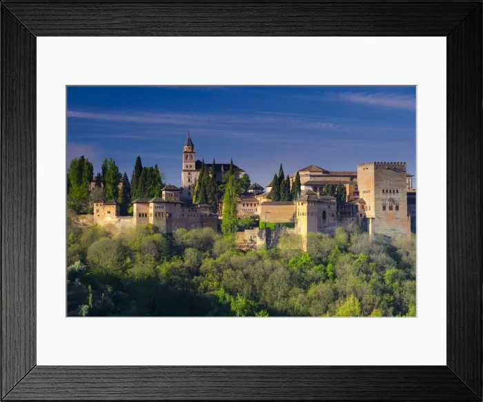 Framed Print : Spain, Andalucia, Granada Province, Granada, Alhambra from Sacromonte Hill Framed Print : Spain, Andalucia, Granada Province, Granada, Alhambra from Sacromonte Hill