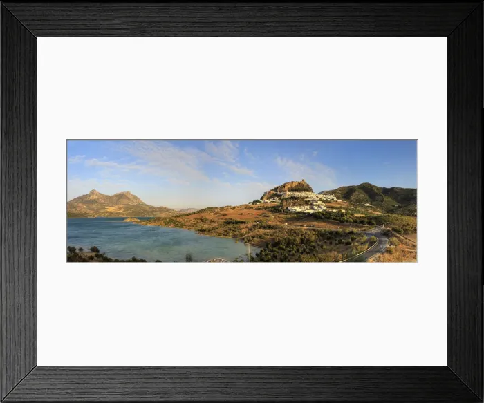 Framed Print : Spain, Andalucia, Zahara de la Sierra Village Framed Print : Spain, Andalucia, Zahara de la Sierra Village