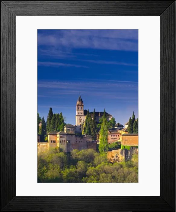 Framed Print : Spain, Andalucia, Granada Province, Granada, Alhambra from Sacromonte Hill Framed Print : Spain, Andalucia, Granada Province, Granada, Alhambra from Sacromonte Hill