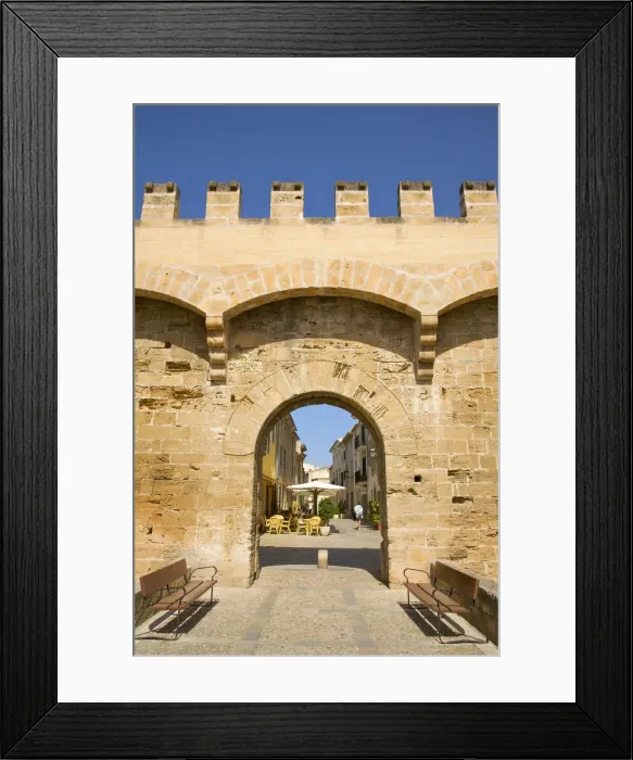 Framed Print : Fort Walls, Alcudia, Mallorca, Spain