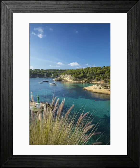 Framed Print : Cala Portals Vells, Serra de Tramuntana, Mallorca (Majorca), Balearic Islands, Spain