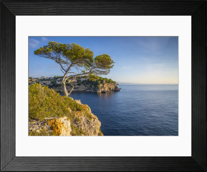 Framed Print : Cala Portals Vells, Serra de Tramuntana, Mallorca (Majorca), Balearic Islands, Spain