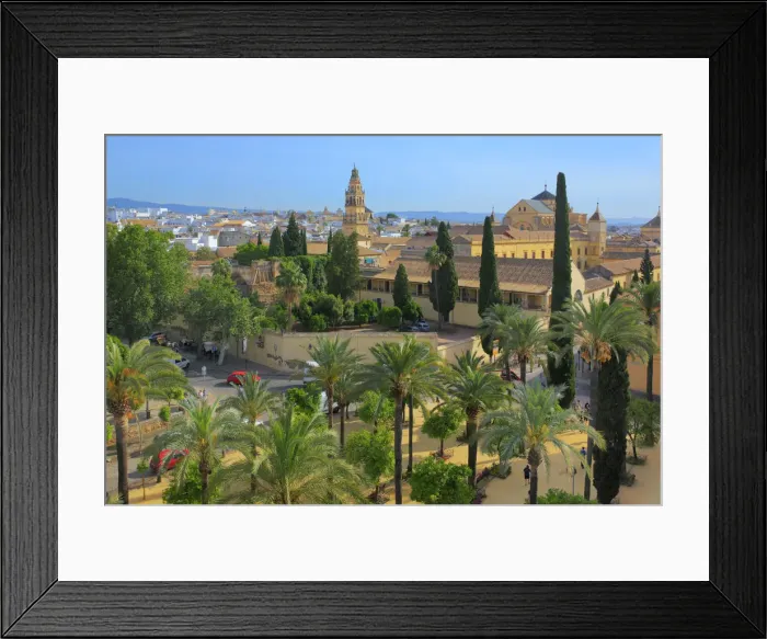Framed Print : Cityscape from Alcazar of the Christian Kings (Alcazar de los Reyes Cristianos), Cordoba Framed Print : Cityscape from Alcazar of the Christian Kings (Alcazar de los Reyes Cristianos), Cordoba
