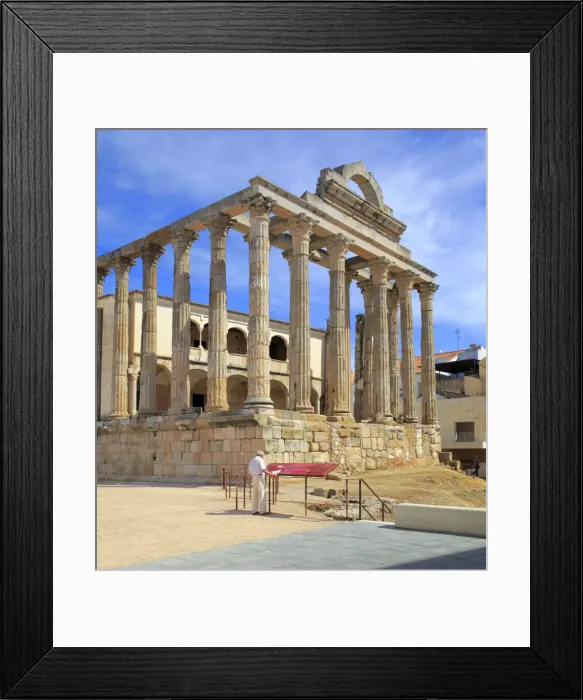 Framed Print : Temple of Diana, Roman Forum, Merida, Extremadura, Spain Framed Print : Temple of Diana, Roman Forum, Merida, Extremadura, Spain
