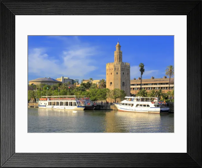 Framed Print : Torre del Oro (Gold tower), Seville, Andalusia, Spain Framed Print : Torre del Oro (Gold tower), Seville, Andalusia, Spain