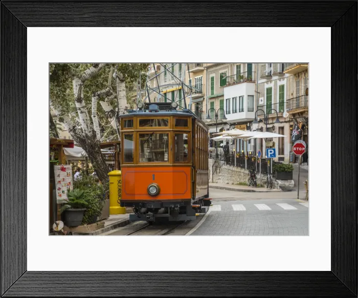 Framed Print : Port de Soller, Serra de Tramuntana, Mallorca (Majorca), Balearic Islands, Spain