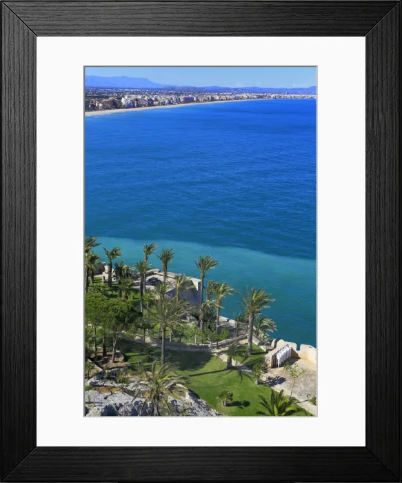 Framed Print : View from castle, Peniscola, Valencian Community, Spain Framed Print : View from castle, Peniscola, Valencian Community, Spain