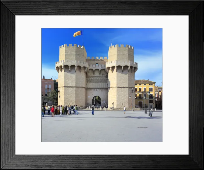 Framed Print : Towers of Serranos (Torres de Serranos), Valencia, Valencian Community, Spain Framed Print : Towers of Serranos (Torres de Serranos), Valencia, Valencian Community, Spain