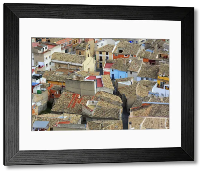 Framed Print : Cityscape from Atalaya Castle, Villena, Valencian Community, Spain Framed Print : Cityscape from Atalaya Castle, Villena, Valencian Community, Spain
