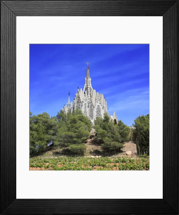 Framed Print : Montserrat Church in Montferri, Alt Camp, near Tarragona, Catalonia, Spain Framed Print : Montserrat Church in Montferri, Alt Camp, near Tarragona, Catalonia, Spain