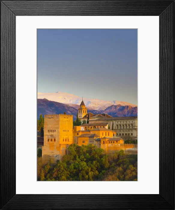 Framed Print : Spain, Andalucia, Granada Province, Granada, Alhambra Palace