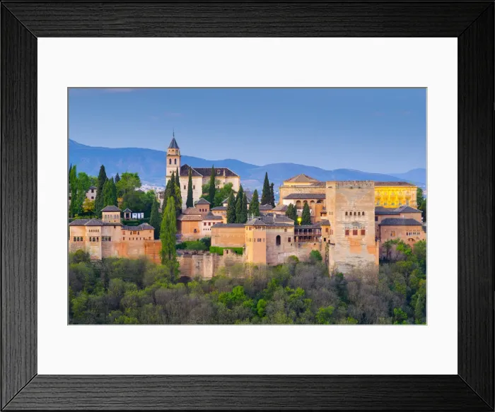 Framed Print : Spain, Andalucia, Granada Province, Granada, Alhambra Palace Framed Print : Spain, Andalucia, Granada Province, Granada, Alhambra Palace