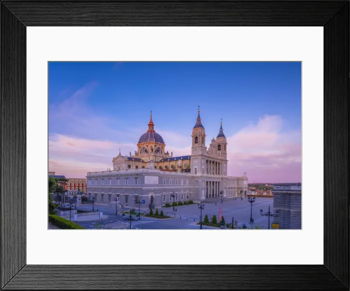 Framed Print : Exterior of Almudena Cathedral, Madrid, Spain