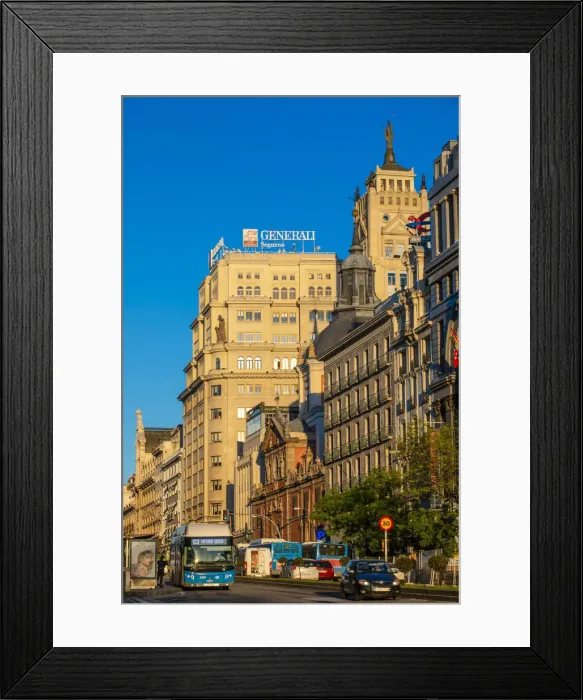 Framed Print : Calle De Alcala, Madrid, Spain Framed Print : Calle De Alcala, Madrid, Spain
