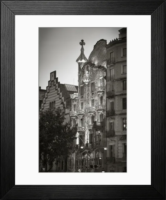 Framed Print : Casa Batllo (by Gaudi), Passeig de Gracia, Barcelona, Spain Framed Print : Casa Batllo (by Gaudi), Passeig de Gracia, Barcelona, Spain