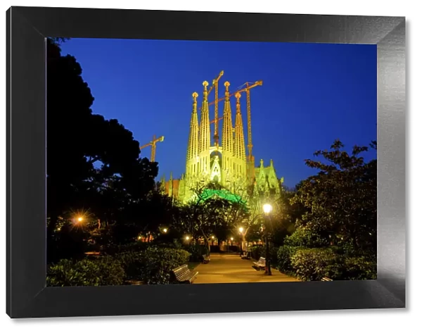 Spain, Barcelona, Sagrada Familia cathedral