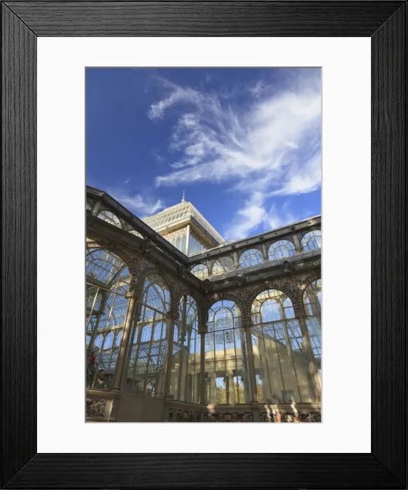 Framed Print : Spain, Madrid, Buon Retiro Park (Parque del Buen Retiro), Crystal Palace Framed Print : Spain, Madrid, Buon Retiro Park (Parque del Buen Retiro), Crystal Palace