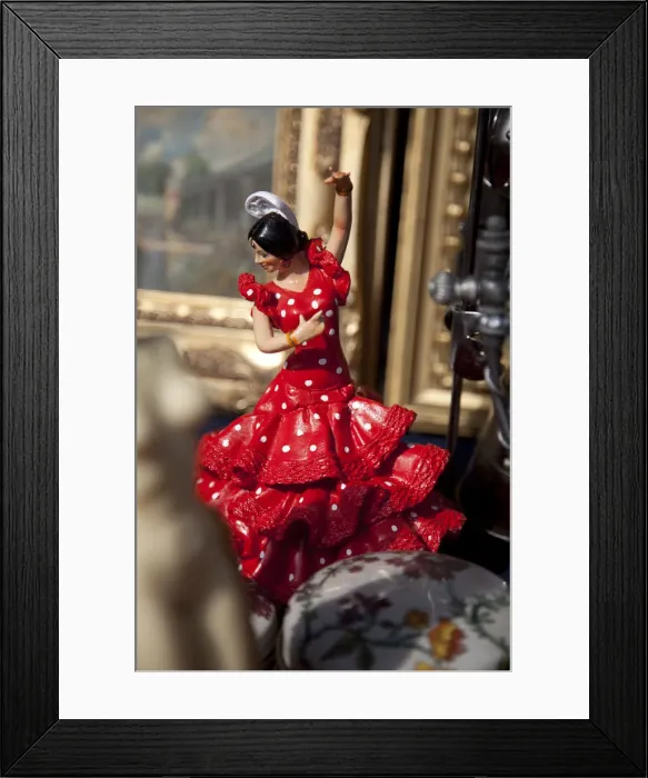 Framed Print : Figurine of a flamenco dancer, Barcelona, Spain Framed Print : Figurine of a flamenco dancer, Barcelona, Spain