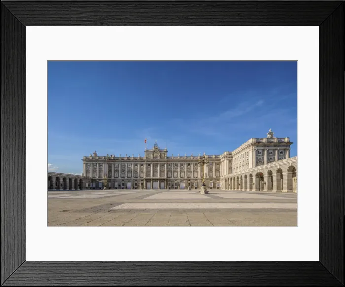 Framed Print : The Exterior of The Royal Palace, Madrid, Spain