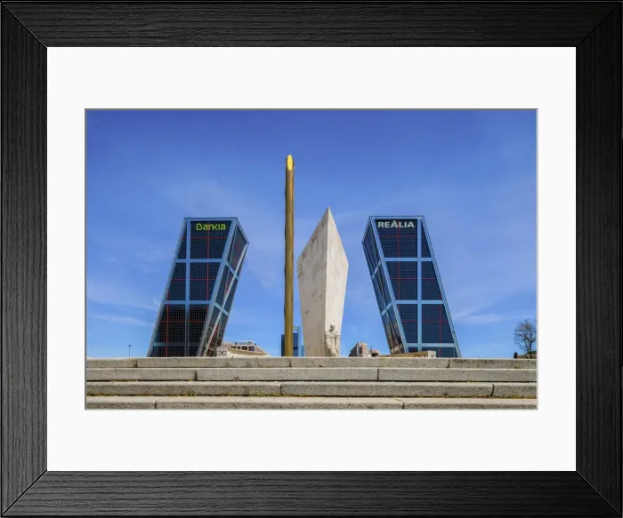 Framed Print : Kio Towers at the Plaza De Castilla, Madrid, Spain Framed Print : Kio Towers at the Plaza De Castilla, Madrid, Spain