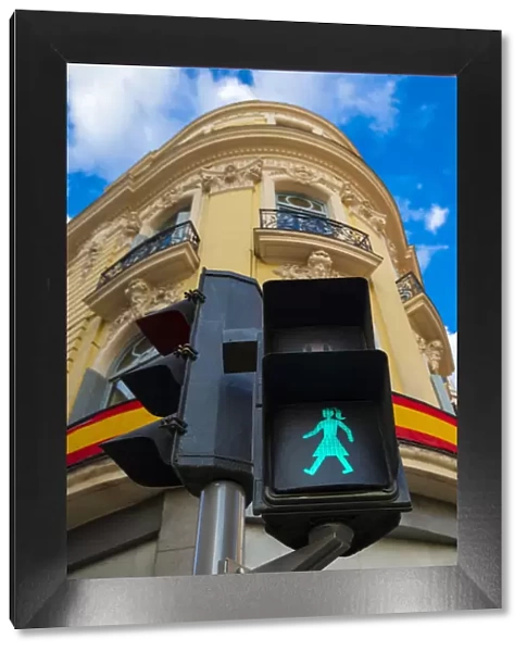 Female Road Sign, Madrid, Spain