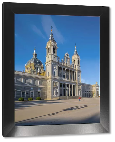 Exterior of Almudena Cathedral, Madrid, Spain
