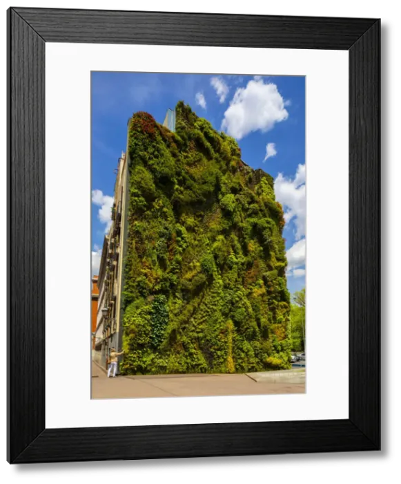 Framed Print : CaixaForum Vertical Garden, Madrid, Spain Framed Print : CaixaForum Vertical Garden, Madrid, Spain