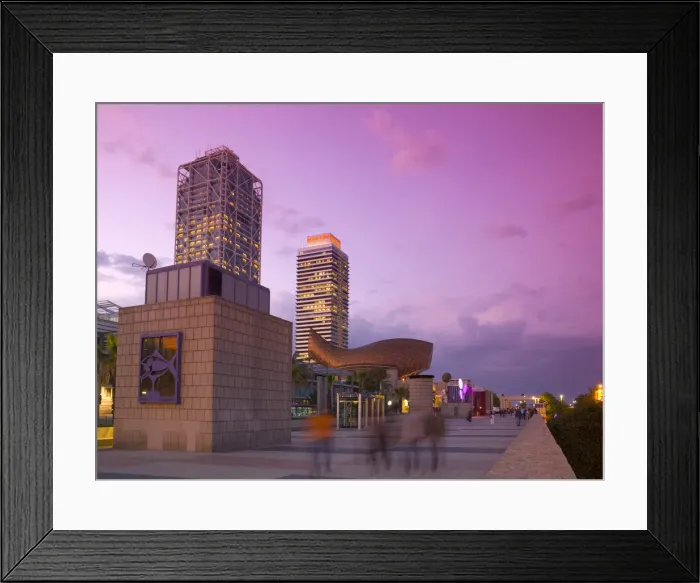 Framed Print : Spain, Barcelona, near Port Olimpic Framed Print : Spain, Barcelona, near Port Olimpic