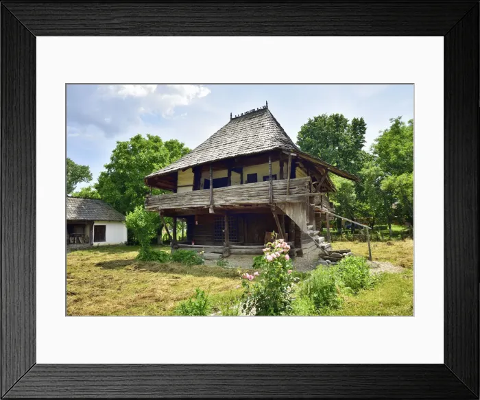 Framed Print : Traditional farmhouse. Museum of Viticulture and Tree Growing, Golesti. Arges County Framed Print : Traditional farmhouse. Museum of Viticulture and Tree Growing, Golesti. Arges County
