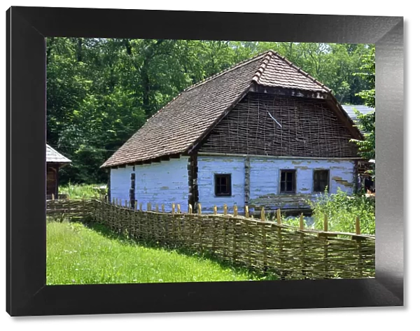 Traditional farmhouse of Romania. ASTRA Museum of Traditional Folk Civilization, an