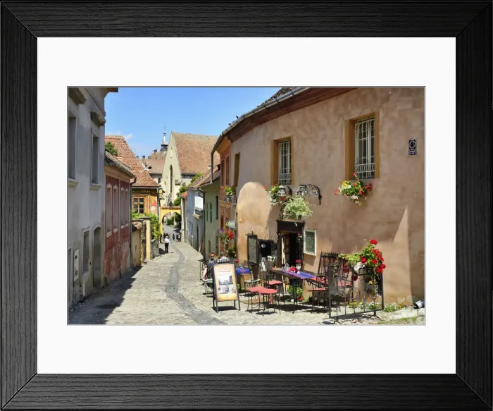 Framed Print : The medieval old town inside the citadel. A Unesco World Heritage Site. Sighisoara Framed Print : The medieval old town inside the citadel. A Unesco World Heritage Site. Sighisoara
