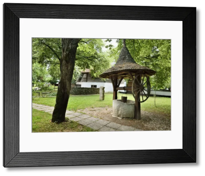 Framed Print : Traditional well from Maramures region. The National Village Museum (Muzeul Satului) Framed Print : Traditional well from Maramures region. The National Village Museum (Muzeul Satului)