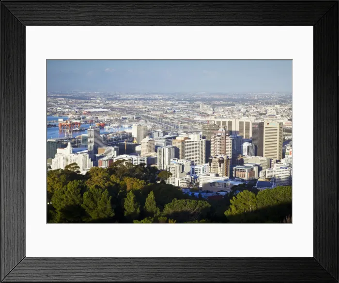 Framed Print : View of City Bowl, Cape Town, Western Cape, South Africa Framed Print : View of City Bowl, Cape Town, Western Cape, South Africa