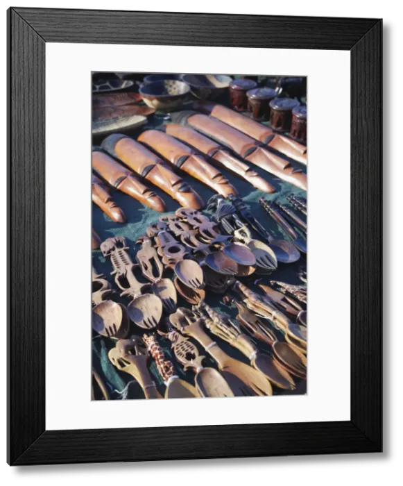 Framed Print : Carved wooden souvenirs, Port Elizabeth, Eastern Cape, South Africa Framed Print : Carved wooden souvenirs, Port Elizabeth, Eastern Cape, South Africa