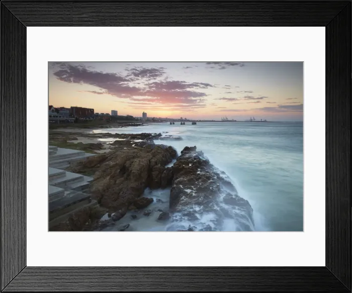 Framed Print : Sunset on Hobie Beach, Summerstrand, Port Elizabeth, Eastern Cape, South Africa Framed Print : Sunset on Hobie Beach, Summerstrand, Port Elizabeth, Eastern Cape, South Africa