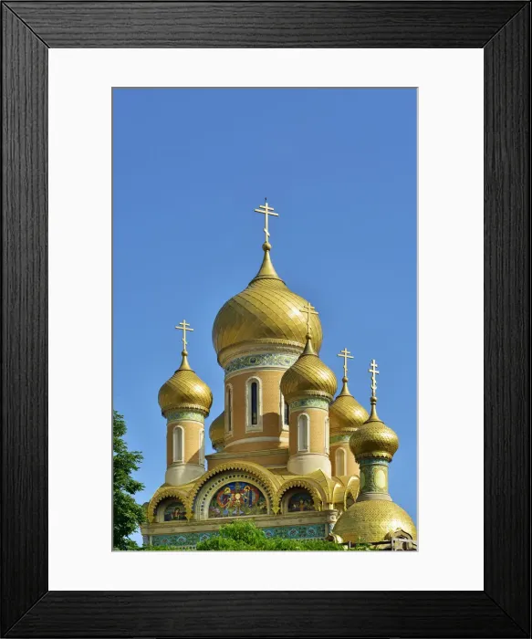 Framed Print : The golden domes of St. Nicholas Orthodox Church. Bucharest, Romania Framed Print : The golden domes of St. Nicholas Orthodox Church. Bucharest, Romania
