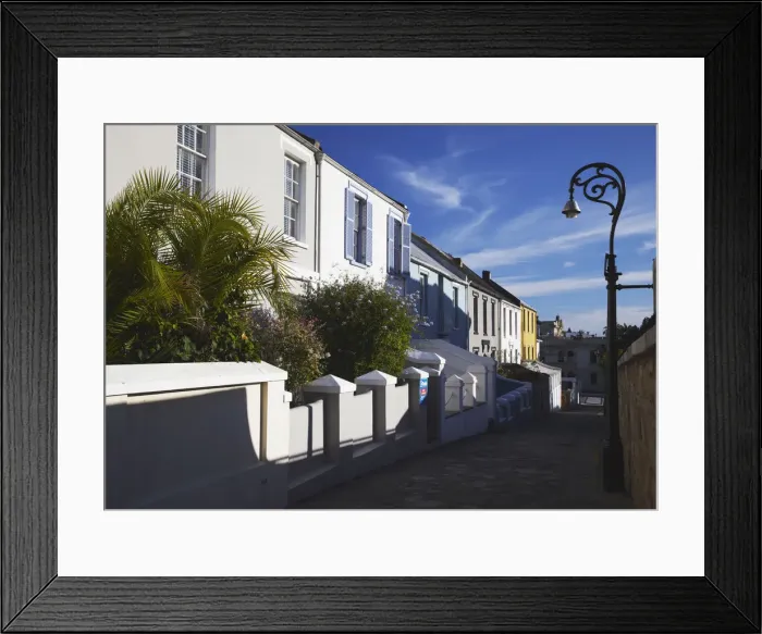 Framed Print : Terraced houses on Donkin Heritage Trail, Port Elizabeth, Eastern Cape, South Africa Framed Print : Terraced houses on Donkin Heritage Trail, Port Elizabeth, Eastern Cape, South Africa