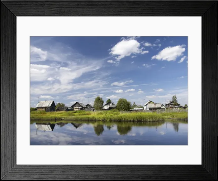Framed Print : River views, Somino, Leningrad region, Russia Framed Print : River views, Somino, Leningrad region, Russia