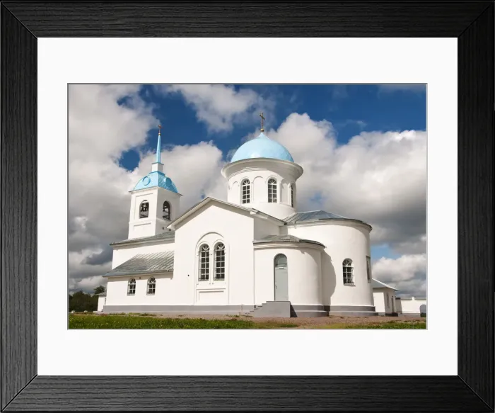 Framed Print : Pokrovo-Tervenichesky Monastery, Leningrad region, Russia Framed Print : Pokrovo-Tervenichesky Monastery, Leningrad region, Russia