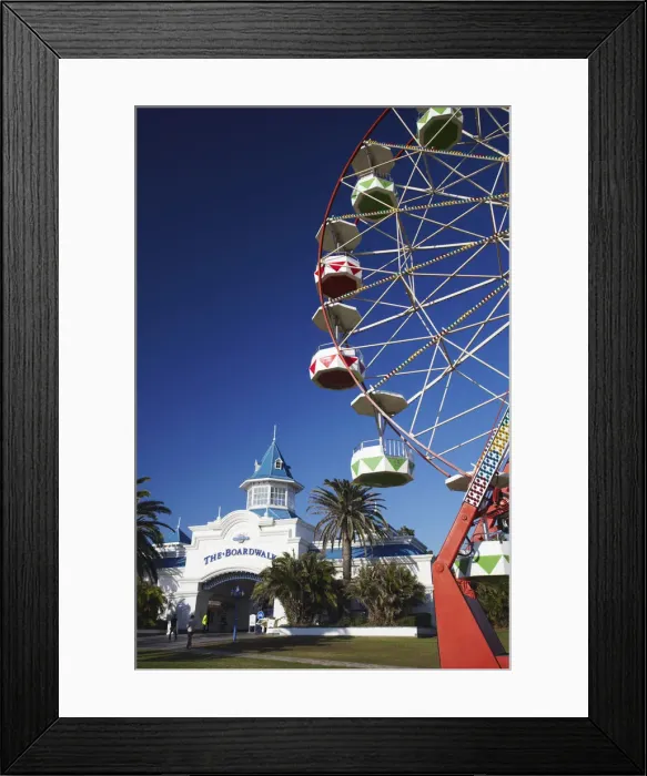 Framed Print : Ferris wheel outside Boardwalk entertainment complex, Summerstrand, Port Elizabeth