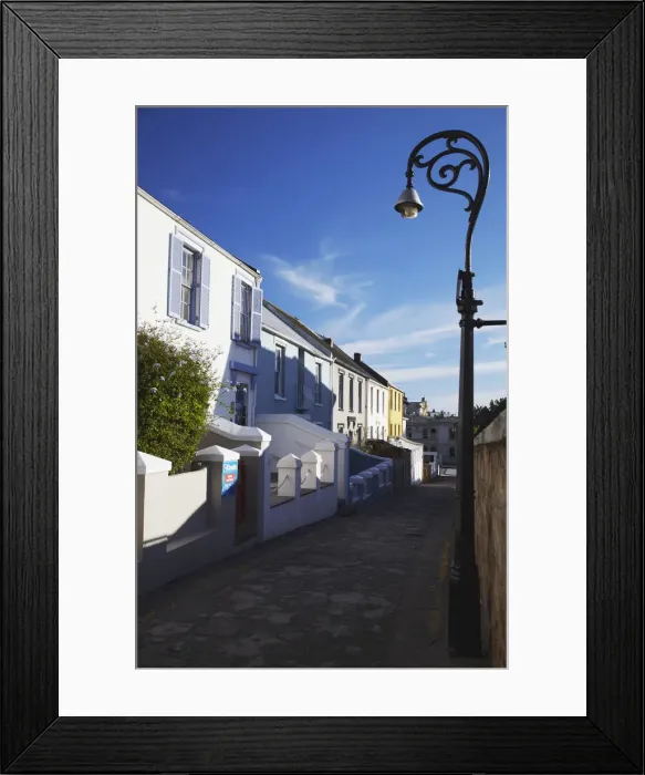 Framed Print : Terraced houses on Donkin Heritage Trail, Port Elizabeth, Eastern Cape, South Africa Framed Print : Terraced houses on Donkin Heritage Trail, Port Elizabeth, Eastern Cape, South Africa