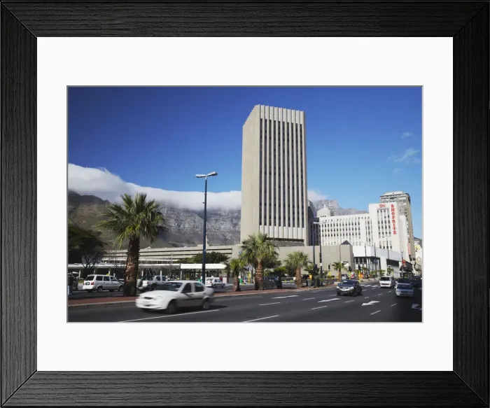 Framed Print : Traffic passing along Adderley Street, City Bowl, Cape Town, Western Cape, South Africa Framed Print : Traffic passing along Adderley Street, City Bowl, Cape Town, Western Cape, South Africa