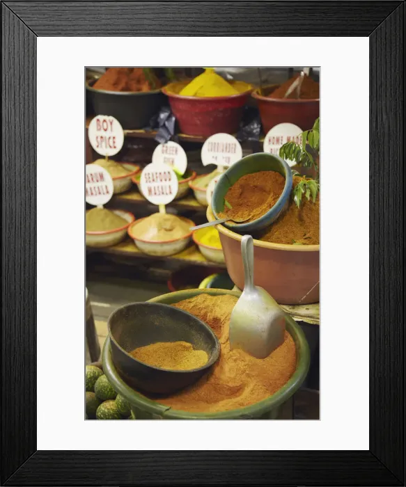 Framed Print : Indian spices at Victoria Street Market, Durban, KwaZulu-Natal, South Africa Framed Print : Indian spices at Victoria Street Market, Durban, KwaZulu-Natal, South Africa