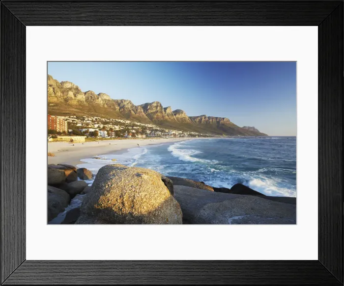 Framed Print : Camps Bay, Cape Town, Western Cape, South Africa Framed Print : Camps Bay, Cape Town, Western Cape, South Africa