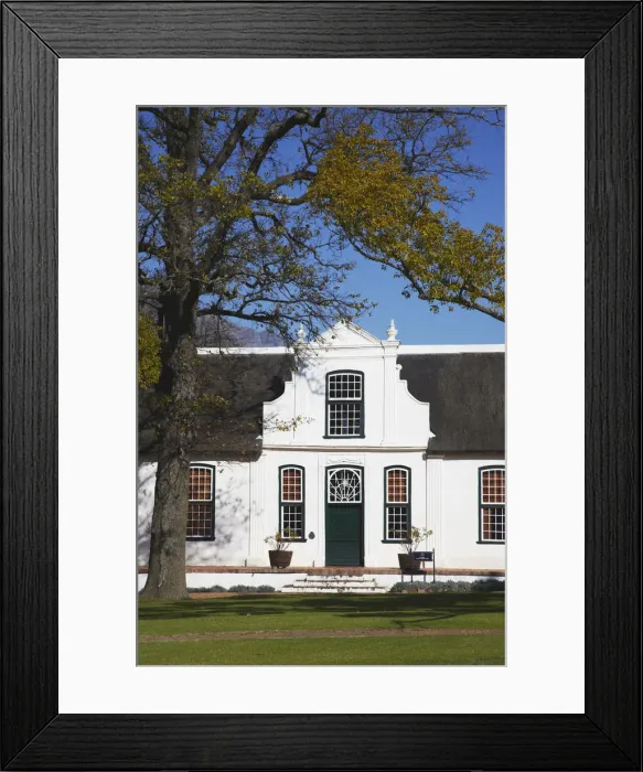 Framed Print : Le Rhone building, Boschendal Wine Estate, Franschhoek, Western Cape, South Africa Framed Print : Le Rhone building, Boschendal Wine Estate, Franschhoek, Western Cape, South Africa